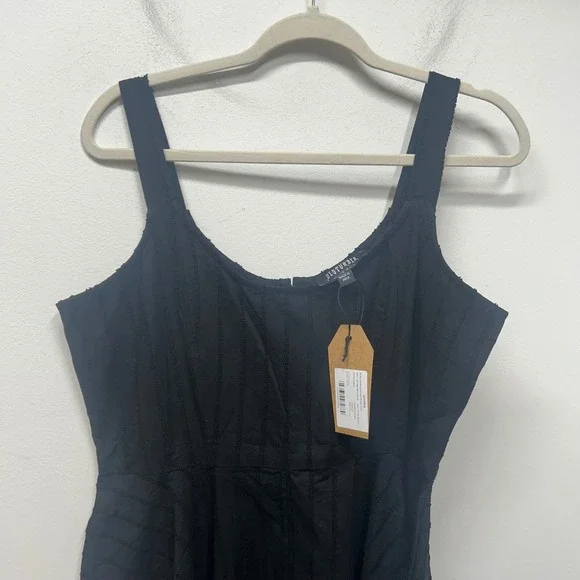 NWT Disturbia Blythe Handkerchief Hem Midaxi Dress Black Cotton whimsigoth 10 - Picture 6 of 10